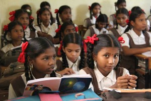 classroom at thane,rural literacy india, rural girls education, india rural youth